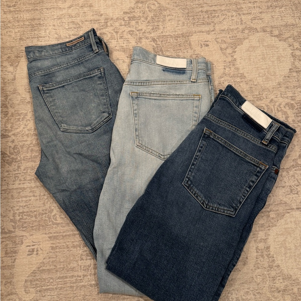 Bundle 3 Re/Done ReDone Denim Jeans 28